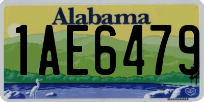 AL license plate 1AE6479