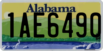 AL license plate 1AE6490