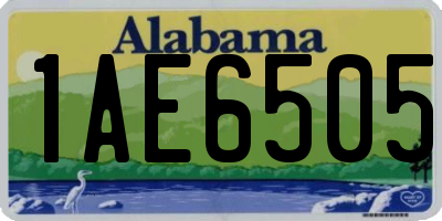 AL license plate 1AE6505