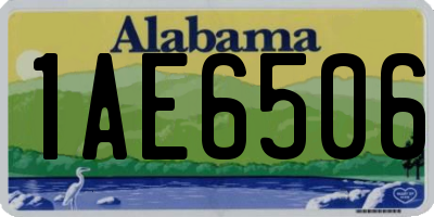 AL license plate 1AE6506