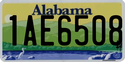 AL license plate 1AE6508