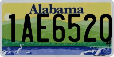 AL license plate 1AE6520