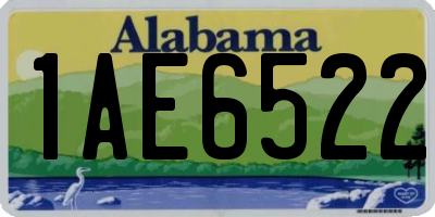 AL license plate 1AE6522