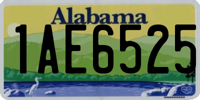 AL license plate 1AE6525