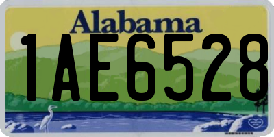 AL license plate 1AE6528