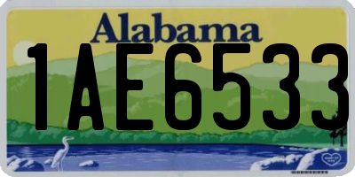 AL license plate 1AE6533