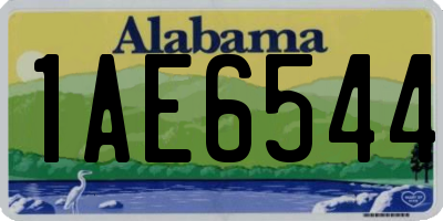 AL license plate 1AE6544