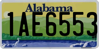 AL license plate 1AE6553