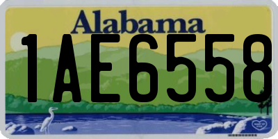 AL license plate 1AE6558