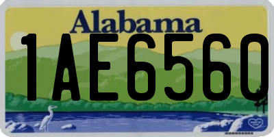 AL license plate 1AE6560