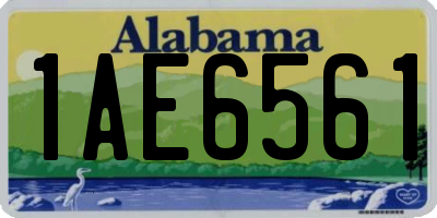 AL license plate 1AE6561