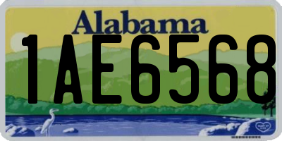 AL license plate 1AE6568