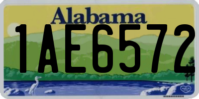 AL license plate 1AE6572