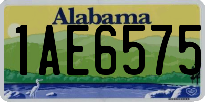 AL license plate 1AE6575