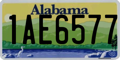 AL license plate 1AE6577