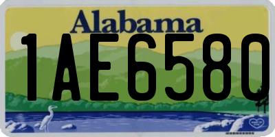 AL license plate 1AE6580