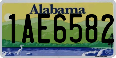 AL license plate 1AE6582