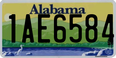 AL license plate 1AE6584