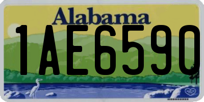 AL license plate 1AE6590
