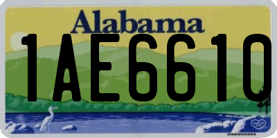 AL license plate 1AE6610