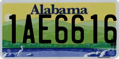 AL license plate 1AE6616