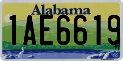 AL license plate 1AE6619