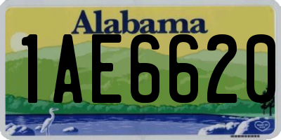 AL license plate 1AE6620