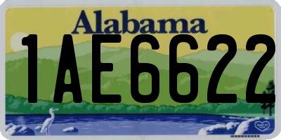 AL license plate 1AE6622