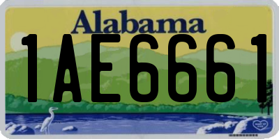 AL license plate 1AE6661