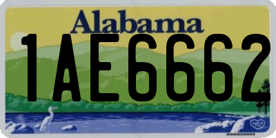 AL license plate 1AE6662