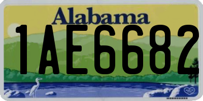 AL license plate 1AE6682