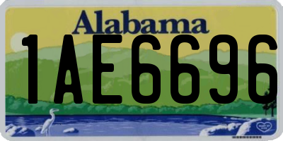 AL license plate 1AE6696