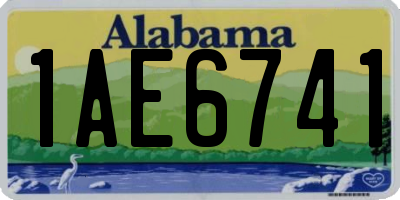 AL license plate 1AE6741