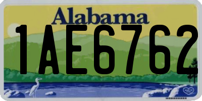 AL license plate 1AE6762