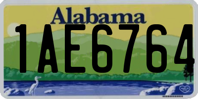 AL license plate 1AE6764