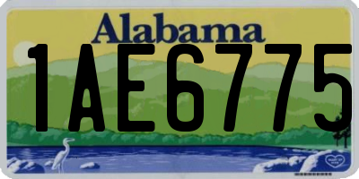 AL license plate 1AE6775