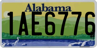 AL license plate 1AE6776