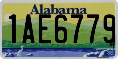 AL license plate 1AE6779