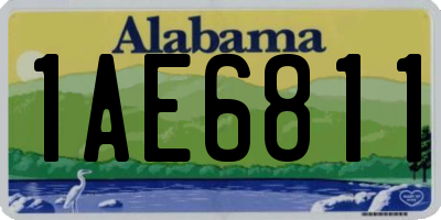 AL license plate 1AE6811