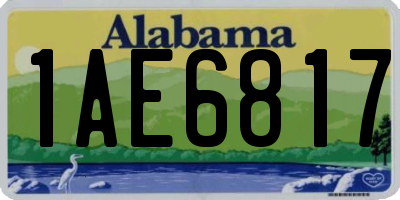 AL license plate 1AE6817