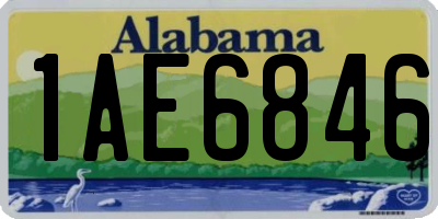 AL license plate 1AE6846