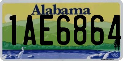 AL license plate 1AE6864
