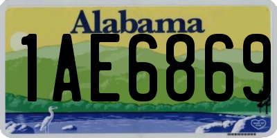 AL license plate 1AE6869