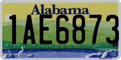 AL license plate 1AE6873