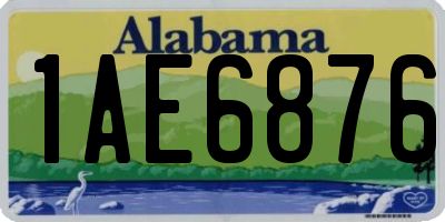 AL license plate 1AE6876