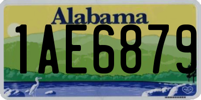 AL license plate 1AE6879