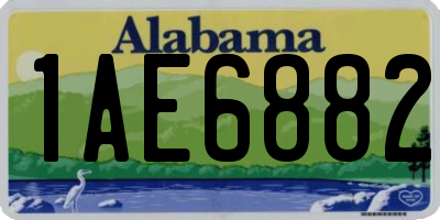 AL license plate 1AE6882