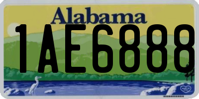 AL license plate 1AE6888
