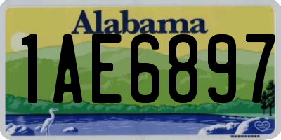 AL license plate 1AE6897