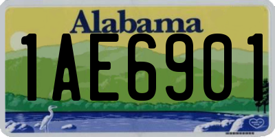AL license plate 1AE6901